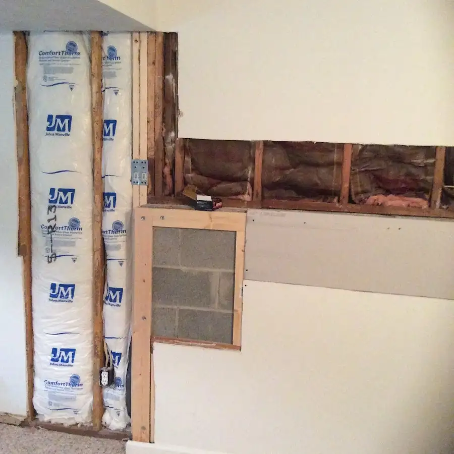 Wall insulation replacement during Odor Removal & Deodorization in Louisburg